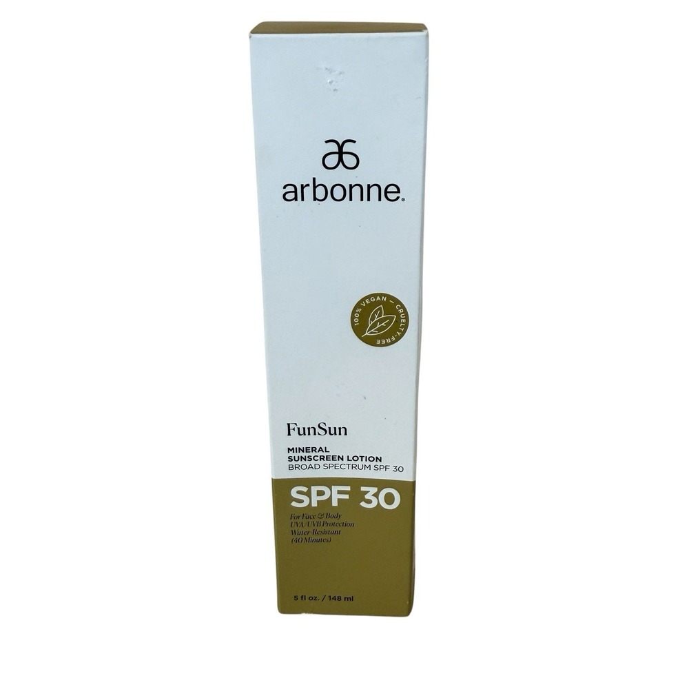 NIB ARBONNE FunSun Mineral Sunscreen Lotion SPF 30 ‎ (5 oz./ 148 ml) (sealed)